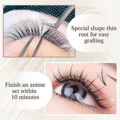 120-Fan Tray Premade Volume Lash Extensions 5D 7D 9D Wispy Faux Mink Eyelash Extensions C D Curl Mix 8-15mm