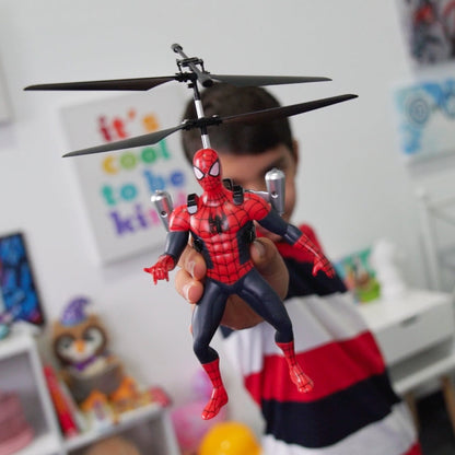 Spider-Man RC Helicopter 2CH Infrared Remote Control Indoor Flying Toy for Kids Boys Girls Ages 6+