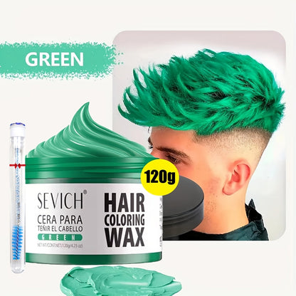 Instant Color Hair Wax 10 Shades – Temporary Hair Dye Wax Strong Hold Styling for Parties, Cosplay, Festivals & Halloween, Easy Wash Out
