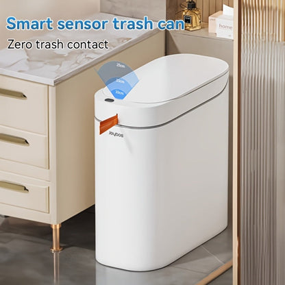 Sensor Trash Can Self-Emptying 3.8 Gallon with Drawstring Bags – Hands Free Infrared Smart for Home Cooking, Dining and Outdoor Meals
