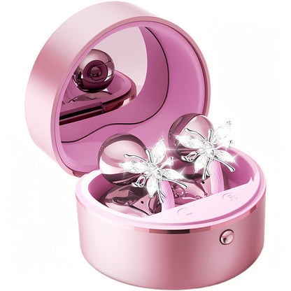 Butterfly Earring Wireless Earphones Open-Ear AI Translation HD Calls Touch Control for Bedside Audio, Alarms and Room Entertainment
