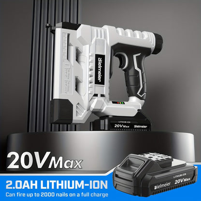 Cordless Stapler Nailer 2-in-1, 20V/4V Brad Nailer Without Compressor, with Safety Striker Guard