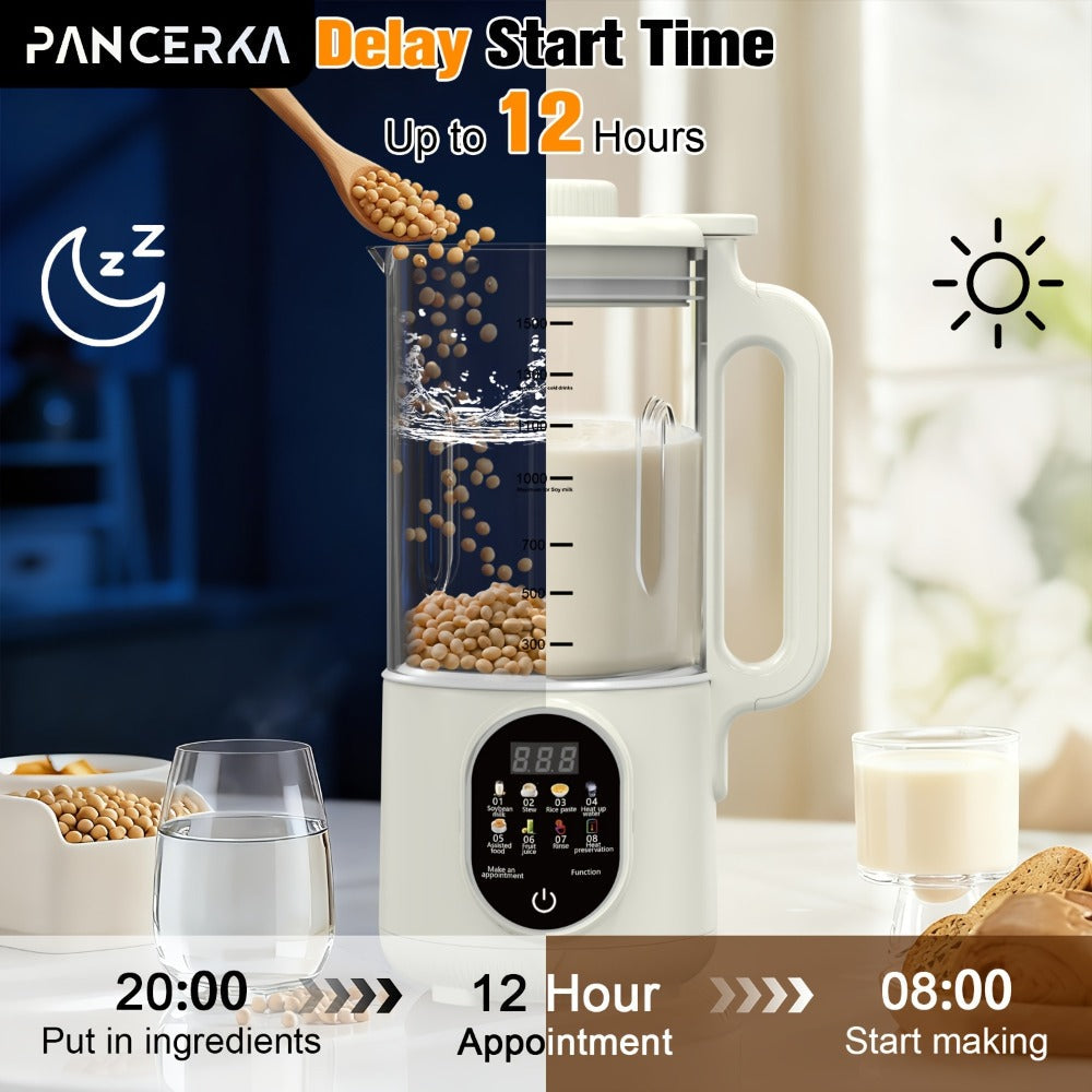 Nut Milk Maker Machine One-Touch - Multifunctional Plant-Based Milk Blender for Homemade Almond, Oat