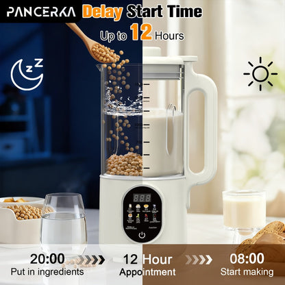 Nut Milk Maker Machine One-Touch - Multifunctional Plant-Based Milk Blender for Homemade Almond, Oat