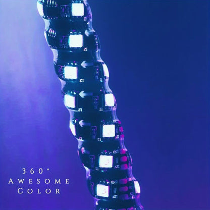 RGB LED Whip Lights for UTV ATV – 1ft/2ft/3ft/4ft Spiral Color Changing Neon Light Whips with Remote & App Control, Music Sync