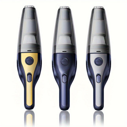 Handheld Cordless Vacuum Cleaner with Powerful Suction – Portable USB Rechargeable Mini Vacuum with Multiple Accessories for Car, Home