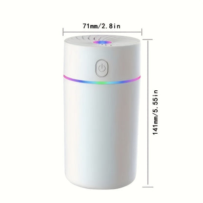 USB Cool Mist Humidifier with Color-Changing Night Light, Portable Desktop Car Aromatherapy Humidifier Nano Fine Mist Facial Steamer