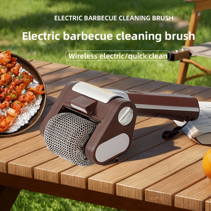 BBQ Grill Brush Electric Wireless Barbecue Cleaner Scraper for Grill Grates for Grilling, Camping and Outdoor Meals
