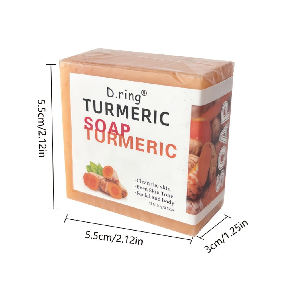 Kojic Acid Brightening Soap Bars 15-Pack – Turmeric Lemon Natural Face & Body Cleanser, Cold Processed Paraben-Free Formula