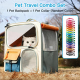 1 Pet Backpack + 1 Pet Collar
