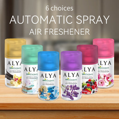 Spray Air Freshener Refill 8.45oz 1pc or 4pcs - 6 Scents Lavender Vanilla Cool Linen Ocean Mixed Berries Magnolia
