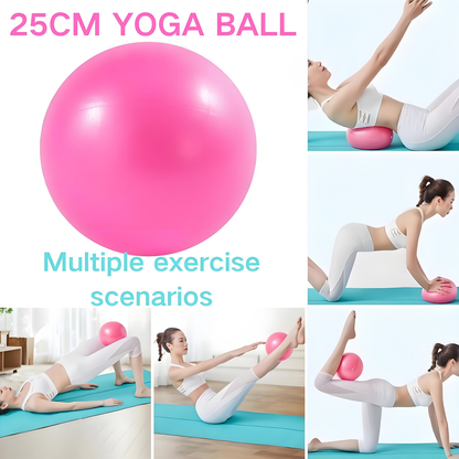 Yoga Fitness Set 11-Piece – Elastic & Resistance Bands, Yoga Ball, Stretching Band & Pilates Abdominal Hip Training Kit for Women Home
