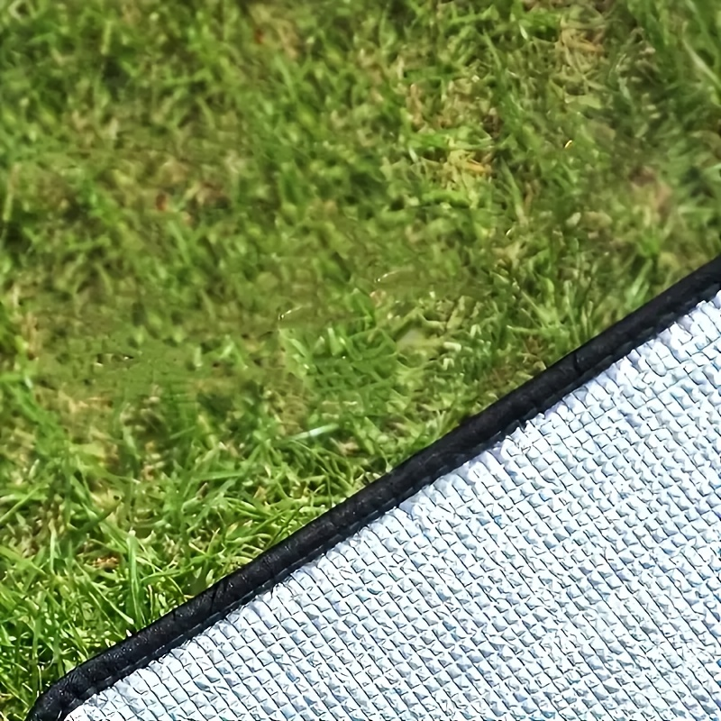 Camping Mat Extra Large 4 Person – Aluminum Foil EPE Foam Waterproof Picnic Blanket, Double-Sided Moisture-Proof Thermal Insulation Pad