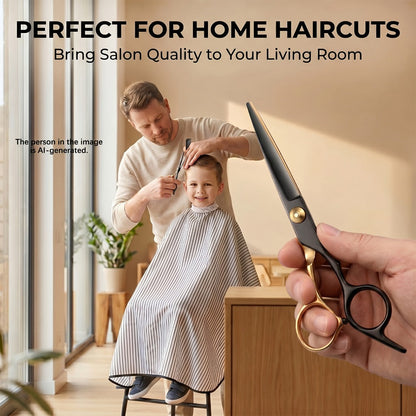 Hair Cutting Scissors Kit 13 Piece – Professional Barber Shears Set with Thinning Shears, Blending Scissors & Accessories