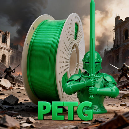 3D Printer Filament PETG 1.75mm 1kg Open-Rim Spool with Nine Solid, Metallic and Transparent Options