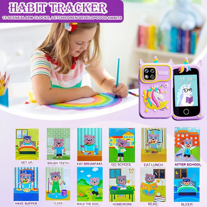 Kids Educational Smartphone Toy with 1080P HD Camera, 20 Mini-Games, Music, Stories & Habit Training