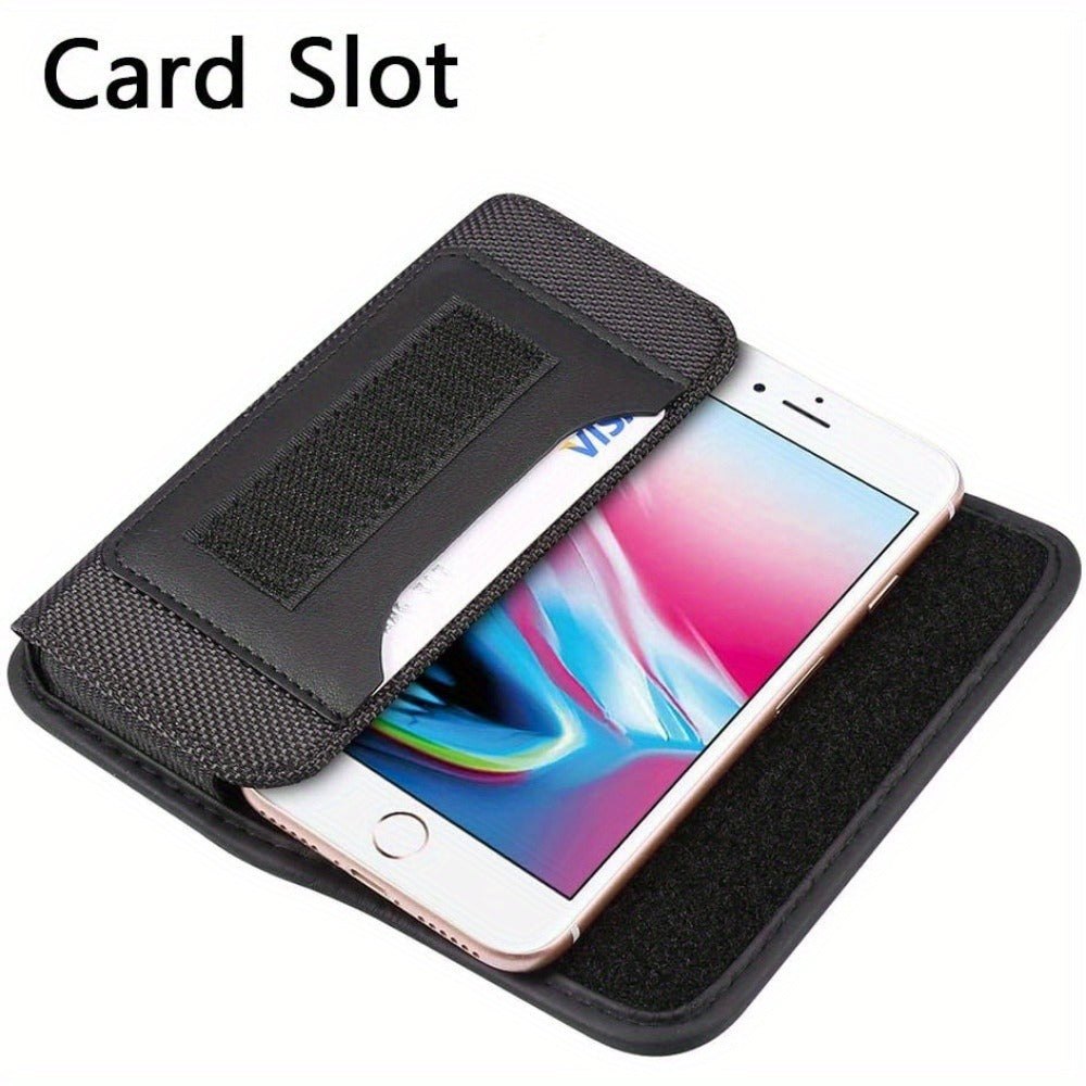 Nylon Phone Belt Clip Holster Pouch with Card Slot & Carabiner Hook - Horizontal Universal Cell for an Everyday Personal Care Routine