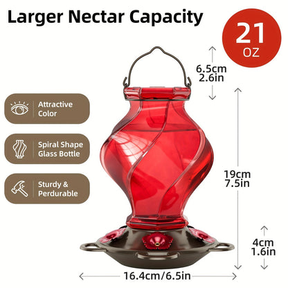 Hummingbird Feeder for Garden, Yard and Pest Management, with the Listed Configuration, for Everyday Use and Organized Storage