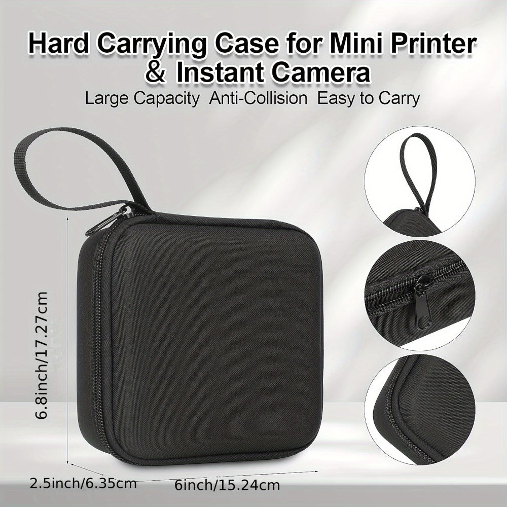 Mini Sticker Printer Carrying Case Hard Protective Box for X5 Thermal Inkless Photo Printer High-Capacity Portable Storage Case Compatible