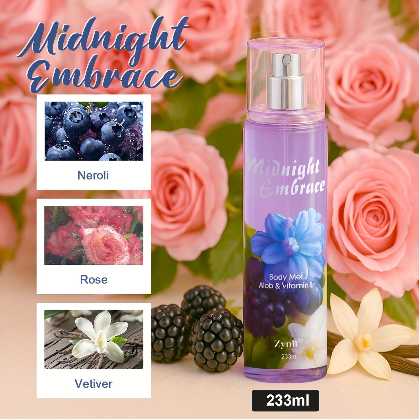 Perfume for Women Long Lasting Floral Fruity Eau de Toilette Spray Non-Greasy Dual-Use Hair & Body Mist 13 Scents 7.98 Fl Oz & 8+3 Fl Oz Set