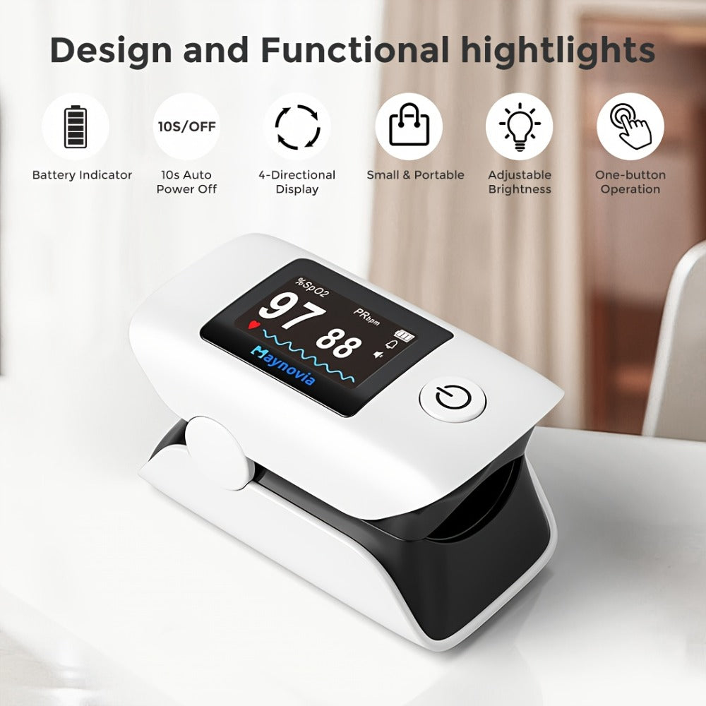 Blood Pressure Monitor Wrist Cuff with Oximeter Fingertip, Digital BP Machine Home Use, 120 Memory
