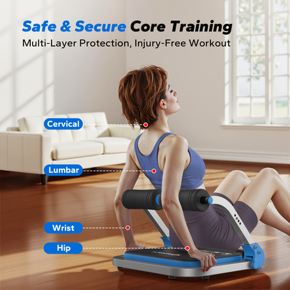 Ab Trainer Abdominal Machine – Multifunctional Core Strength Trainer for Home Gym, Waist Slimming & Belly Fat Workout