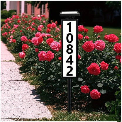 Solar House Number Light LED, DIY Address Sign with 38 LEDs, Switchable & Cool White, 270° Solar Panel