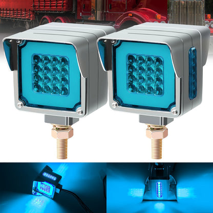 LED Side Marker Lights Square Truck Cab Clearance Lights 12V Waterproof Turn Signal Indicator Side Lights for Cars Trucks Trailers