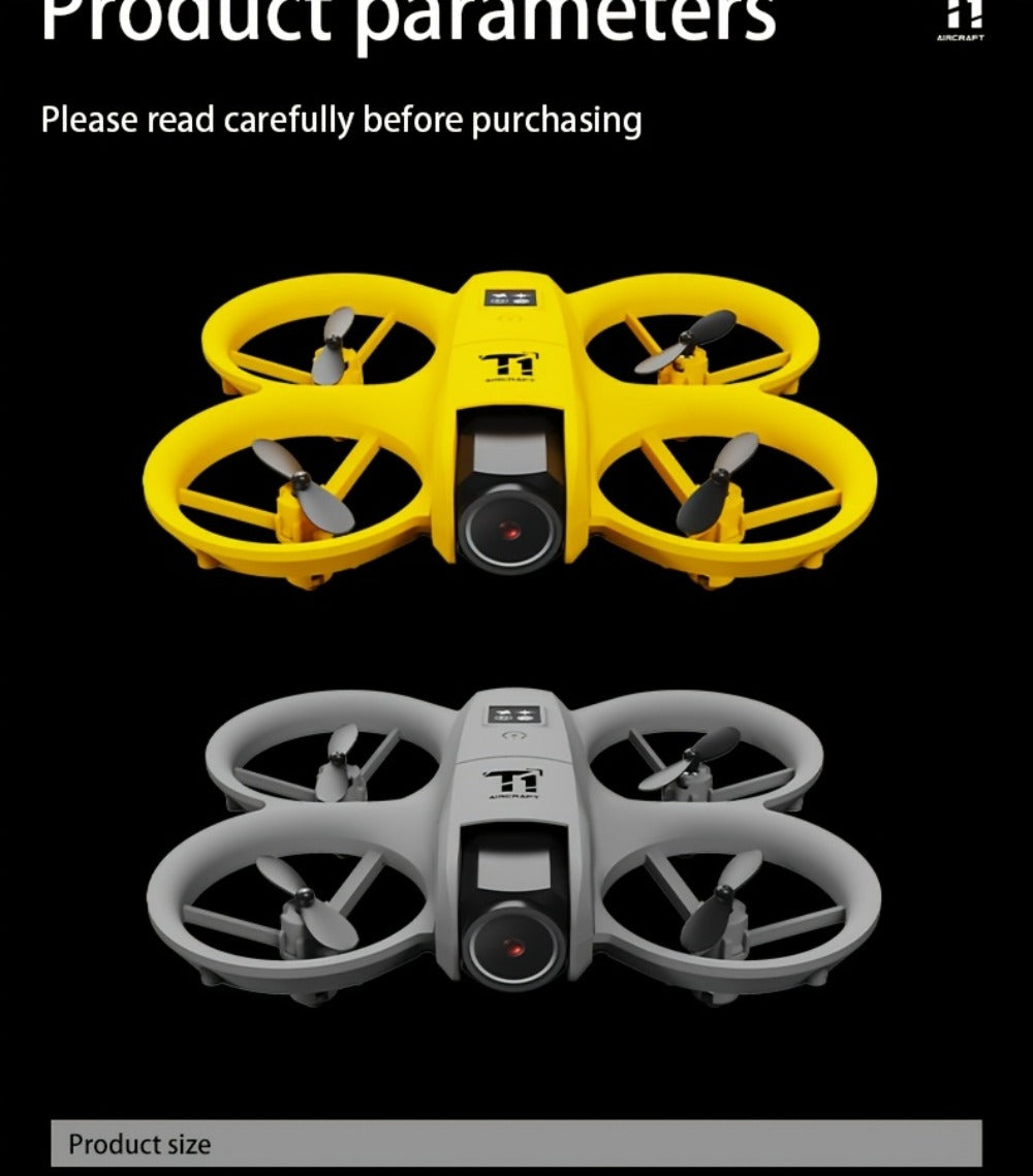 180° Rotating Dual Camera Drone Optical Flow Positioning Gyroscope Stabilization 360° Roll One-Button Takeoff Landing Calibration