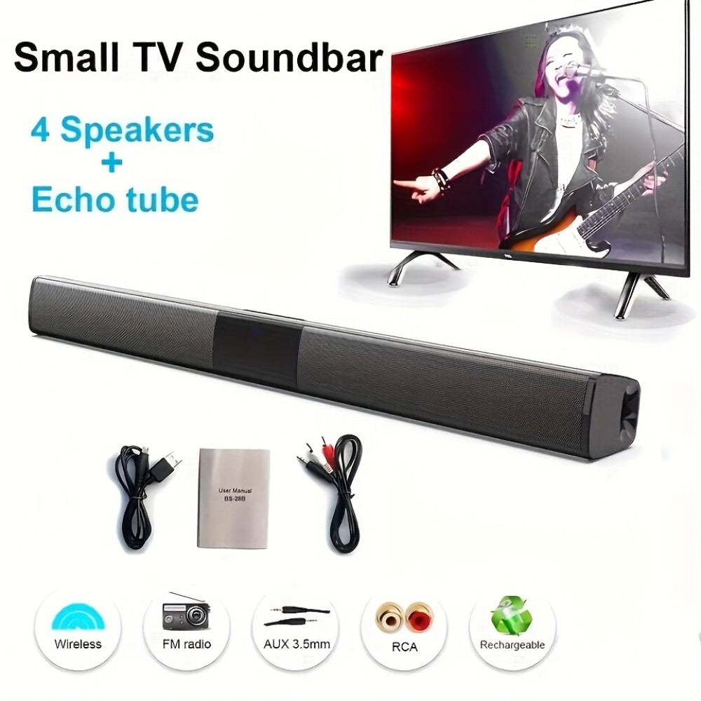5.1 Surround Sound Soundbar for Smart TV, 21.7" Wireless Bluetooth 5.0 Home Theater Speaker System