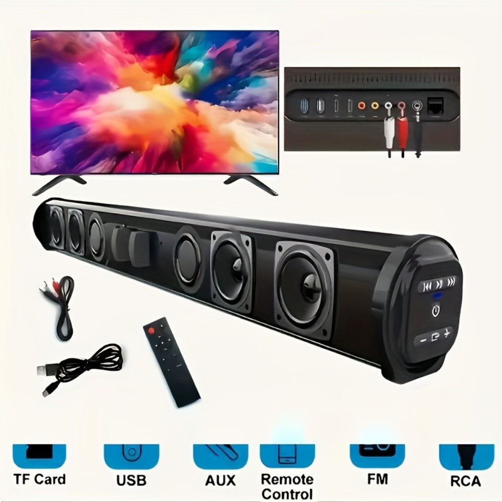 4D Surround Sound Subwoofer Speaker, Wireless & Wired, USB Plug & Play, Party Speaker for Laptop