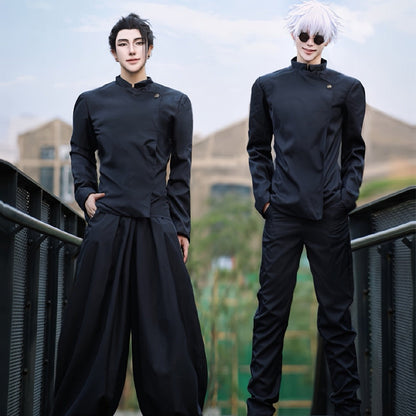 Jujutsu Kaisen Cosplay Costume Uniform, High School Satoru Gojo & Suguru Geto Outfit Set for Men