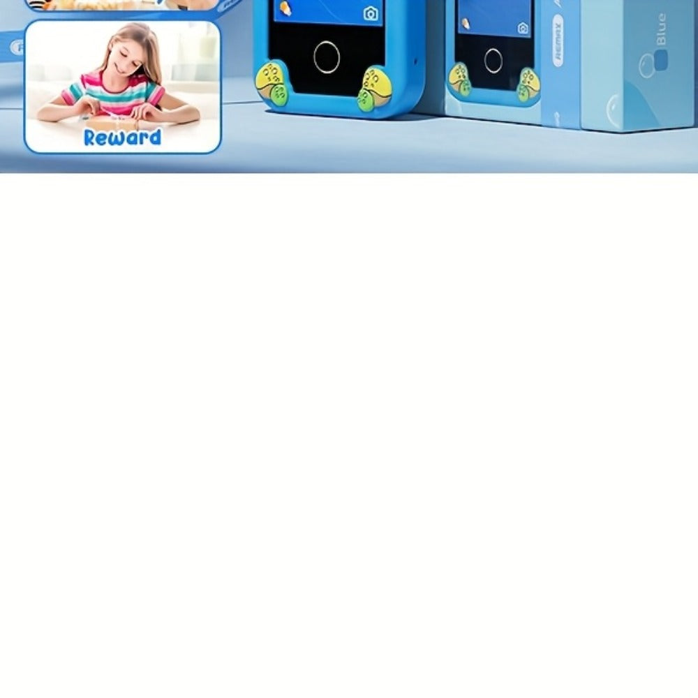 Kids Toy Mobile Phone with Dual Cameras, Touchscreen & MP3 Player, Educational Toy with Games, Alarm Clock & USB Charging