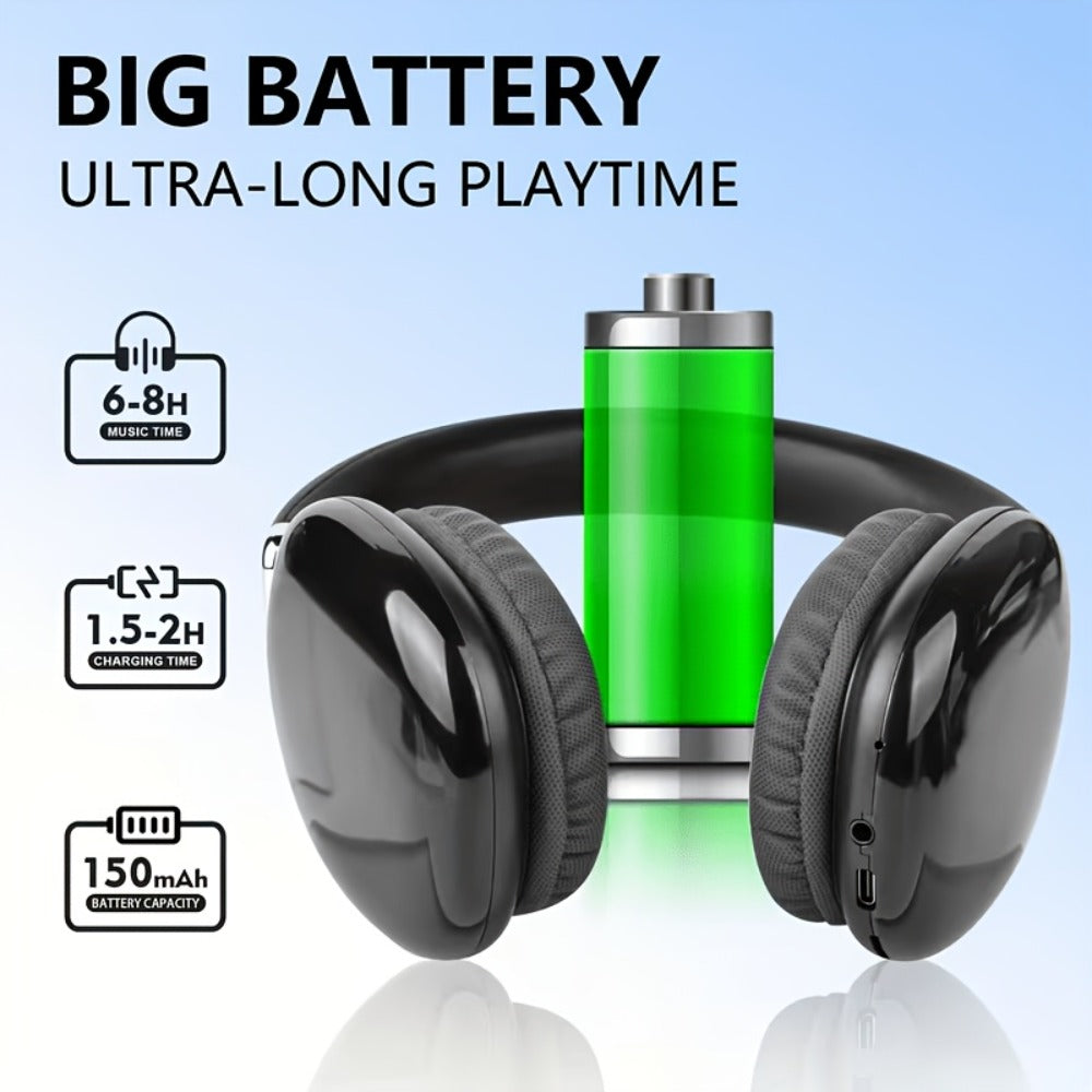 Rotatable Over-Ear Wireless Headphones Bluetooth 5.4 800mAh Large Battery Noise Reduction High for an Everyday Personal Care Routine