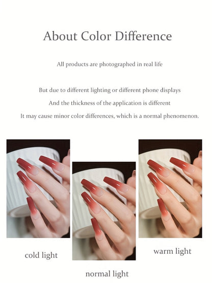 Gel Nail Polish Set with MORDDA Label, 9 Romantic Summer Dopamine Gel Colors in Nine-Grid Set