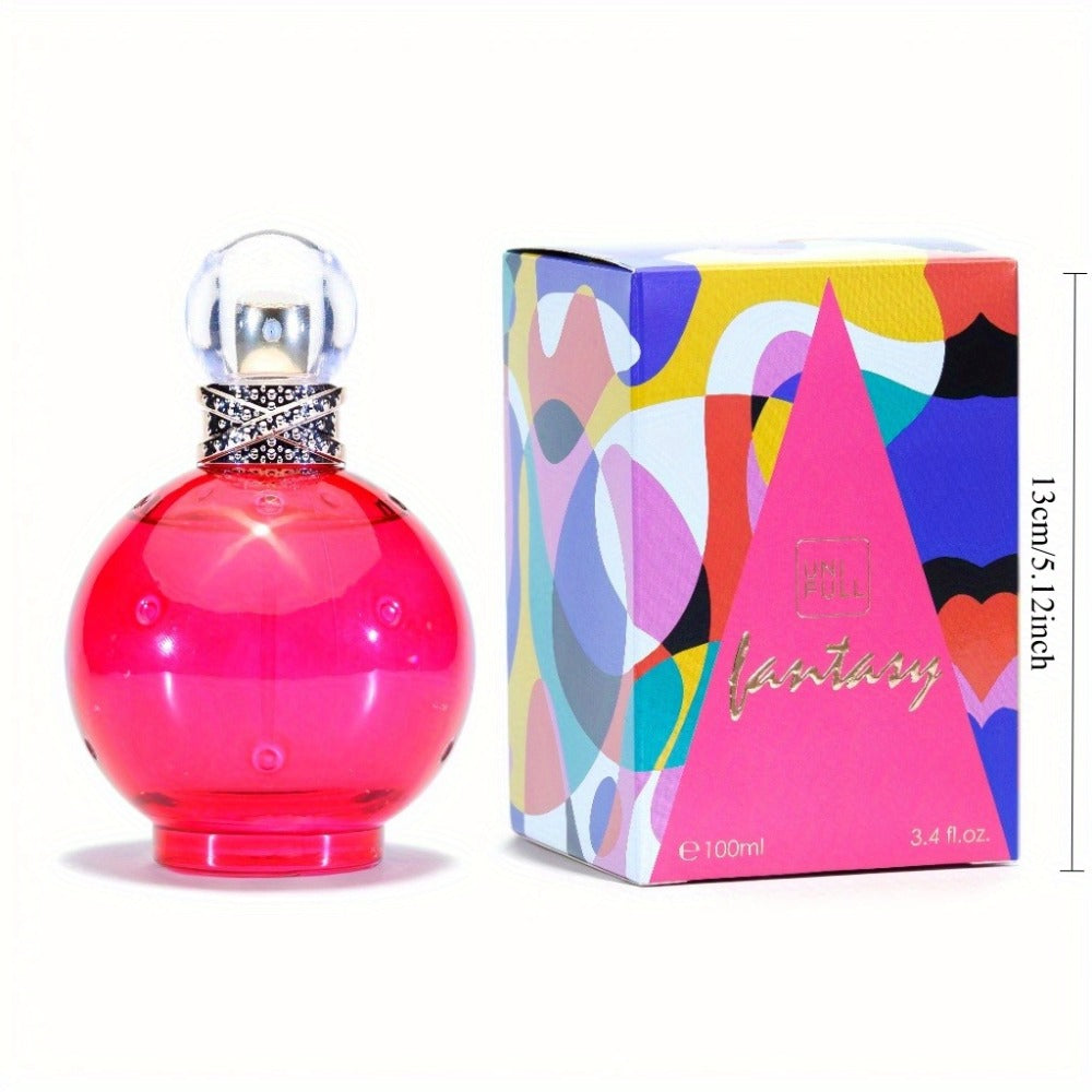 Eau de Toilette Britney Spears Fantasy for Women 3.4 oz Spray in Pink Round Bottle and Boxed Presentation
