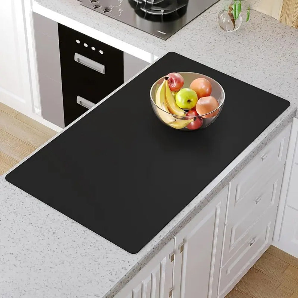 Kitchen Counter Mat Heat Resistant Countertop Protector Pad Extra Large Cuttable Mat for Home Cooking, Dining and Outdoor Meals