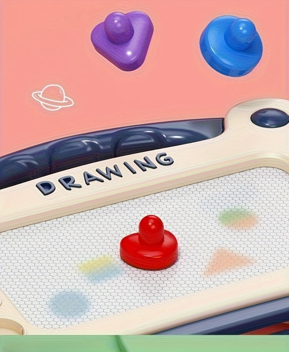 Kids Drawing Board Toy 3-in-1 with Stamps Brush Stand – Magnetic Doodle Art Set for Toddlers Boys Girls Ages 3+ Birthday Easter Christmas