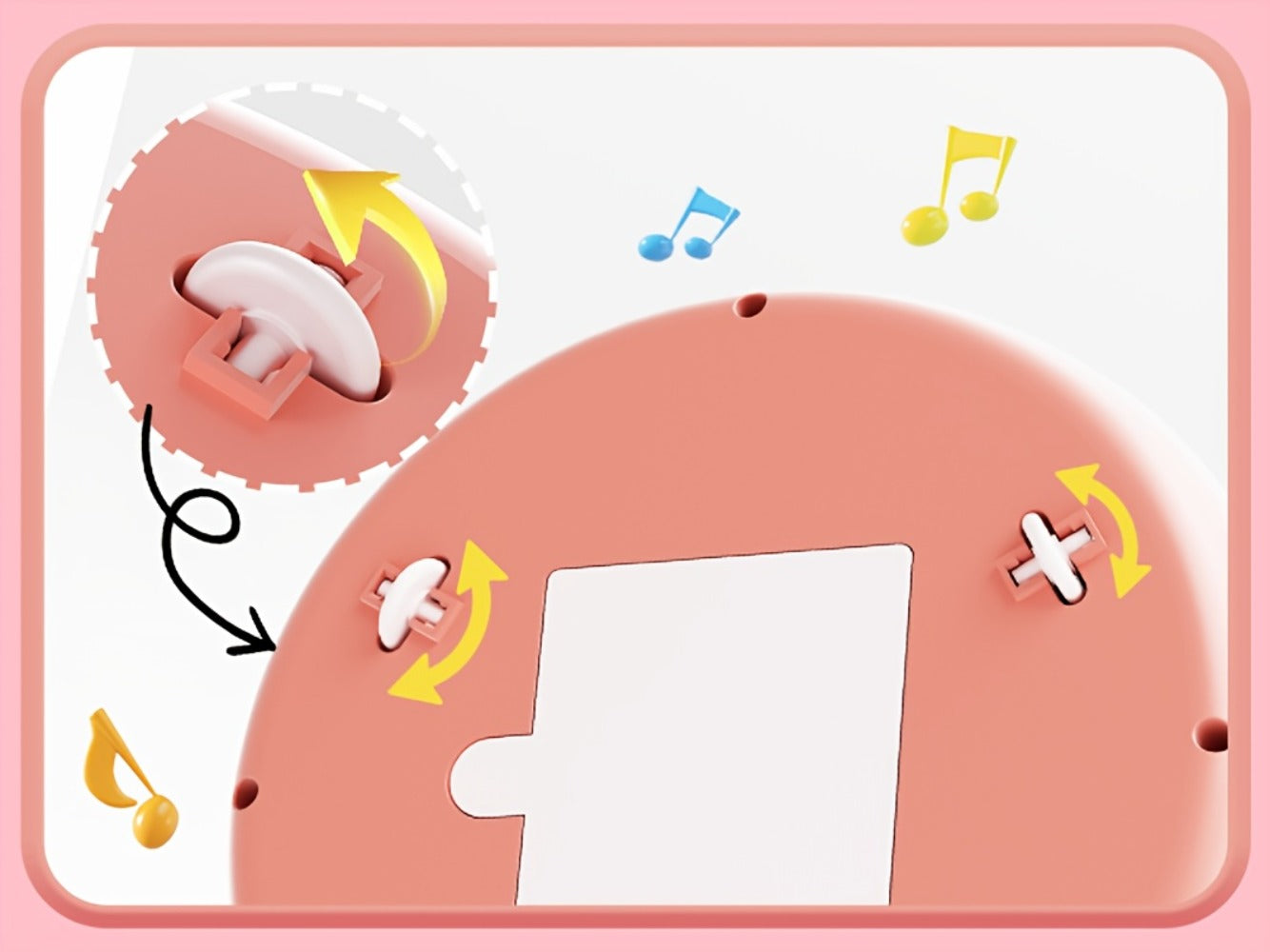 Baby Rotating Projector Music Toy 3 Months+, Interactive Animal Sounds & Lights, Multi-Functional Sensory Learning Toy for Infants