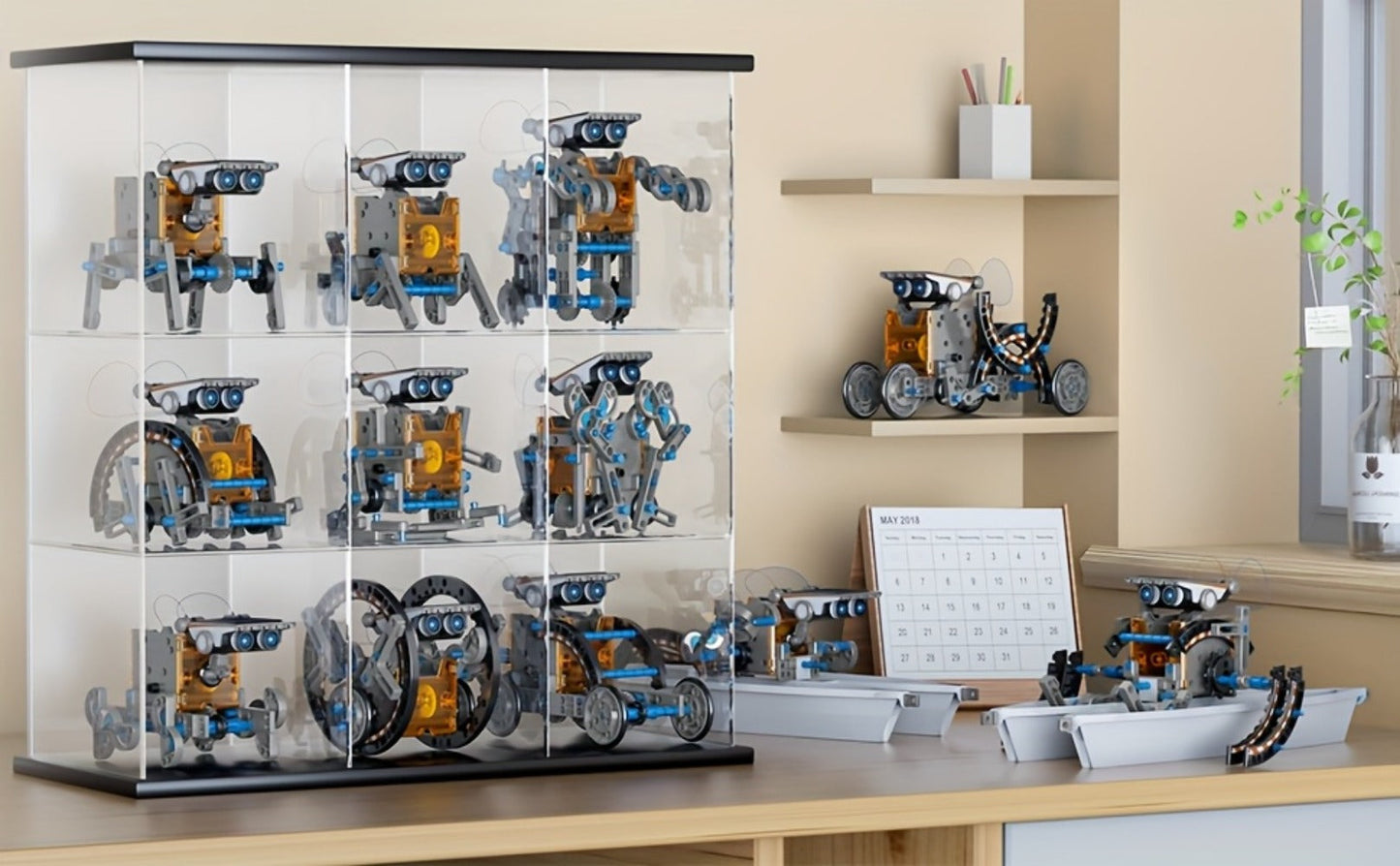 12-in-1 Solar Robot Kit for Kids Ages 8-13, Build Your Own Solar Powered Robot, STEM Engineering Building Toy