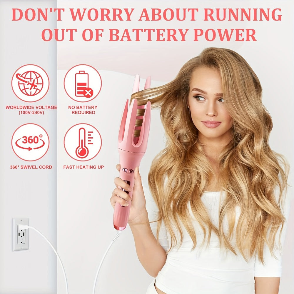 Automatic Curling Iron 32mm Essential Oil Coating, for Home, Travel and Salon Hair Styling