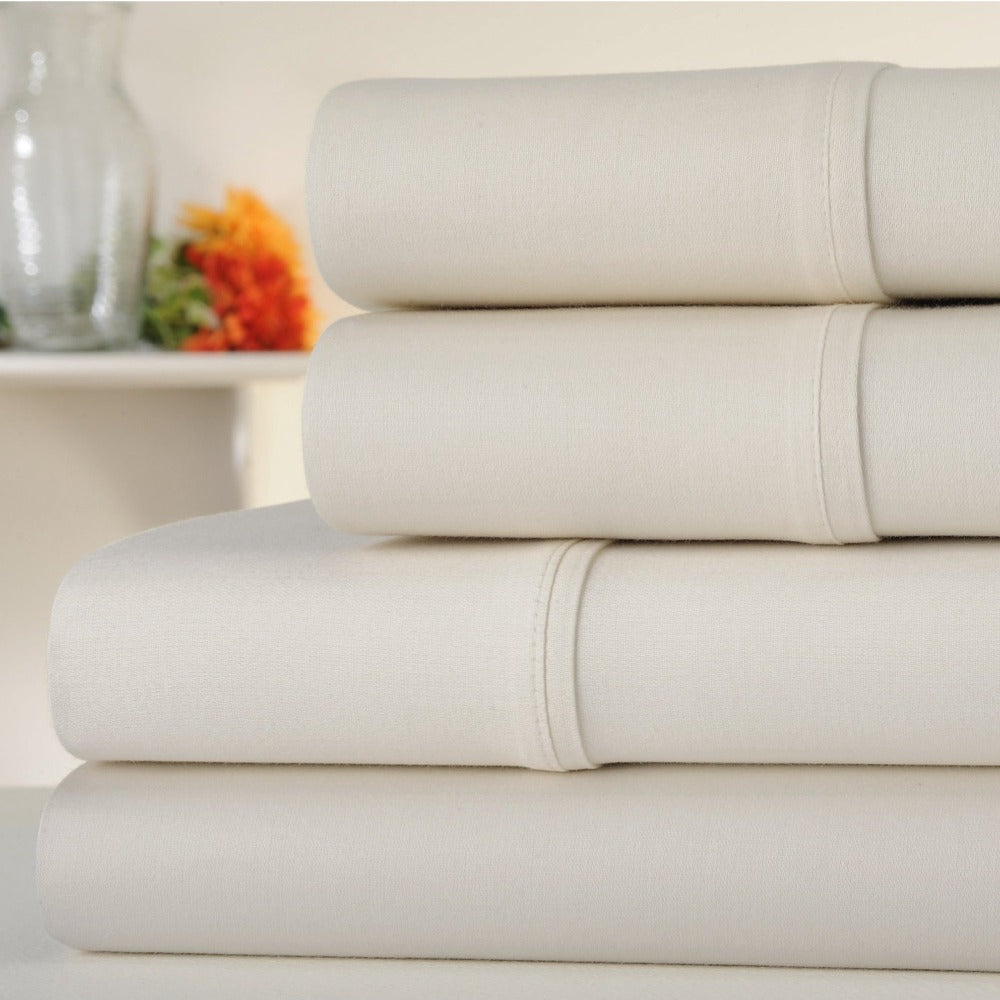 Egyptian Cotton Sheet Set, 1000 Thread Count Sateen Bedding with 16-Inch Deep Pocket, Twin-Full-Queen-King Sizes