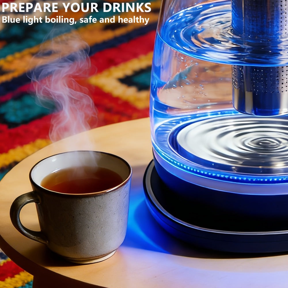 Electric Kettle 1.8L Stainless Steel, Fast Boil with Auto Shut-Off, Boil-Dry Protection, Removable Filter & 360° Swivel Base