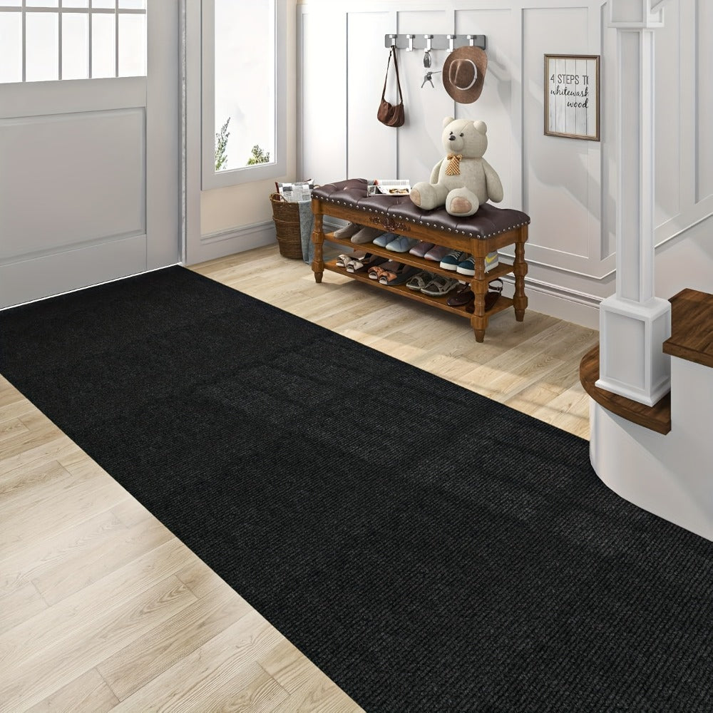 Solid-Color Stair and Hallway Runner, 23.62 in Wide with Five Colors and Up to Four Lengths