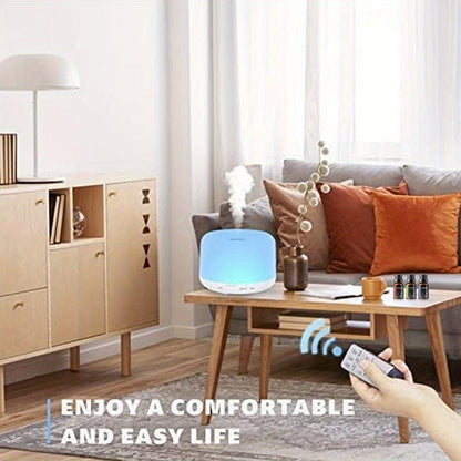 Remote Control Aroma Diffuser 300ml, Humidifier & Mood Light with 6 Premium Essential Oils