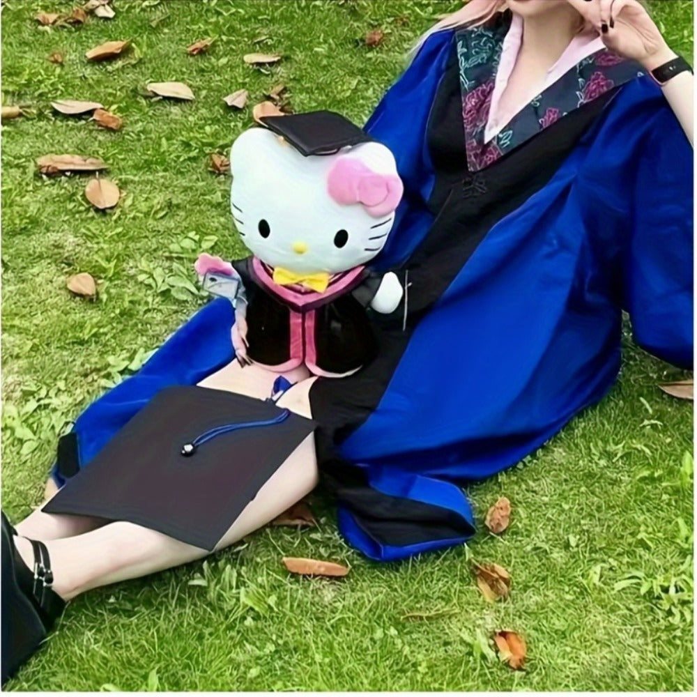 Hello Kitty Graduation Cap and Gown Set, Officially Licensed Sanrio Doctoral Cap & Bachelor Gown