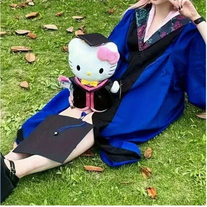 Hello Kitty Graduation Cap and Gown Set, Officially Licensed Sanrio Doctoral Cap & Bachelor Gown