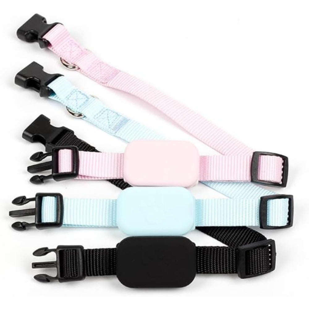 Pet GPS Tracking Collar Dual-System Smart Positioning, Anti-Lost Adjustable Collar Tracker for Cats Dogs & Puppies