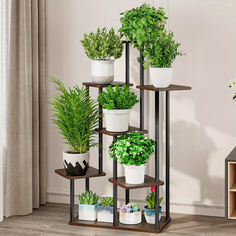 Plant Stand Indoor Multi Tier Corner Metal Flower Stand Tall Plant Shelf for Living Room Bedroom Patio for Garden, Patio and Yard Use