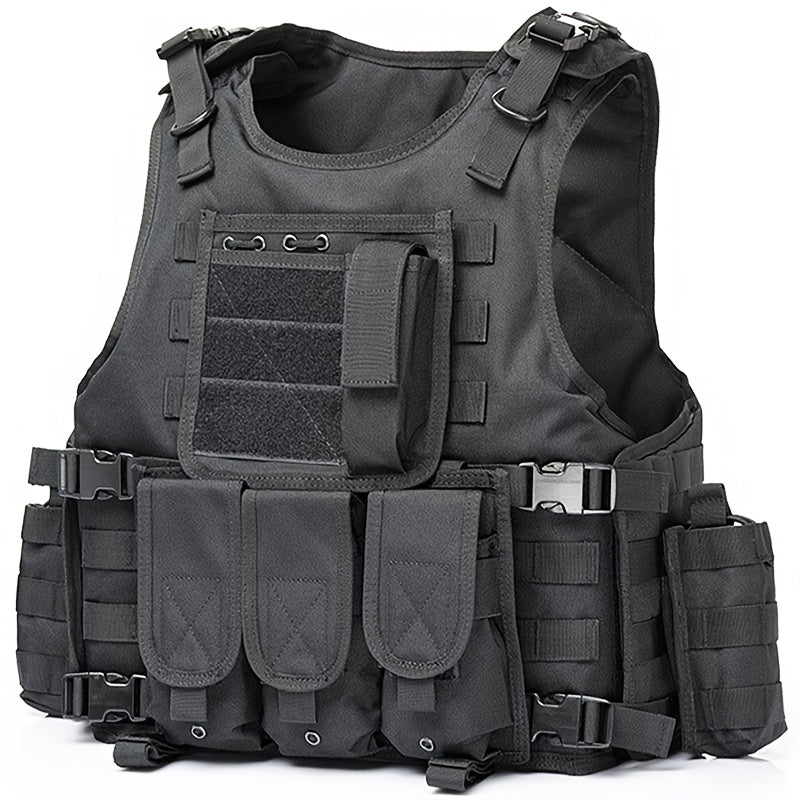 Tactical Outdoor Training Vest for Men Women – Lightweight Protective Hiking Vest with Multi-Pocket Design, Breathable & Adjustable
